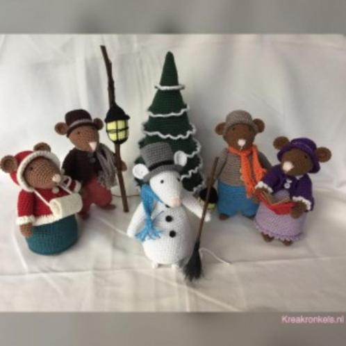 Haakpatroon 6 Dickens muizen en kerstboom bundel, Hobby en Vrije tijd, Breien en Haken, Nieuw, Haken, Patroon of Boek, Verzenden