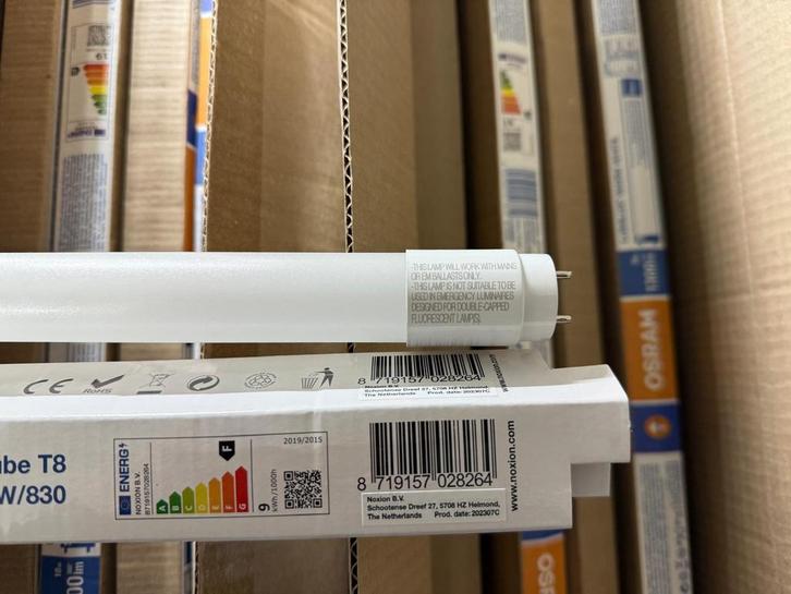 100 Stuks Nieuw Noxion led tube T8 60mm 9W/830 te koop, Doe-het-zelf en Verbouw, Bouwverlichting, Nieuw, Minder dan 50 watt, Ophalen of Verzenden