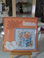 Kaartje verjaardag een cadeautje met strik en bloemen, Ophalen of Verzenden, Nieuw