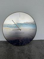 Riverdale Wandklok Brixton metallic 50cm, Ophalen, Zo goed als nieuw, Analoog, Wandklok