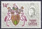 Turks & Caicos 1969, QEII, Vogel - Wapen, postfris., Postzegels en Munten, Postzegels | Thematische zegels, Verzenden, Postfris