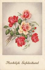ROOS ROZEN JAREN 50 MOOIE OUDE KAART KH978, Verzamelen, Ansichtkaarten | Themakaarten, Ophalen of Verzenden, 1940 tot 1960, Gelopen