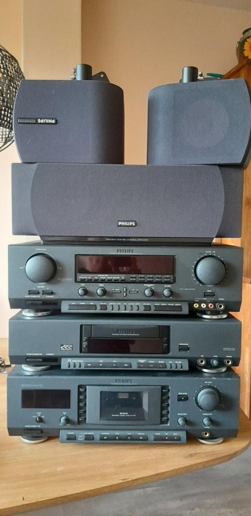 Philips  stereo 900 serie, Audio, Tv en Foto, Stereo-sets, Gebruikt, Cassettedeck, Tuner of Radio, Speakers, Philips, Losse componenten