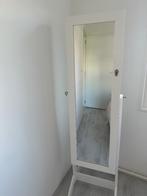 Sieradenkast wit, Huis en Inrichting, Woonaccessoires | Spiegels, Ophalen, 100 tot 150 cm, Zo goed als nieuw, Rechthoekig