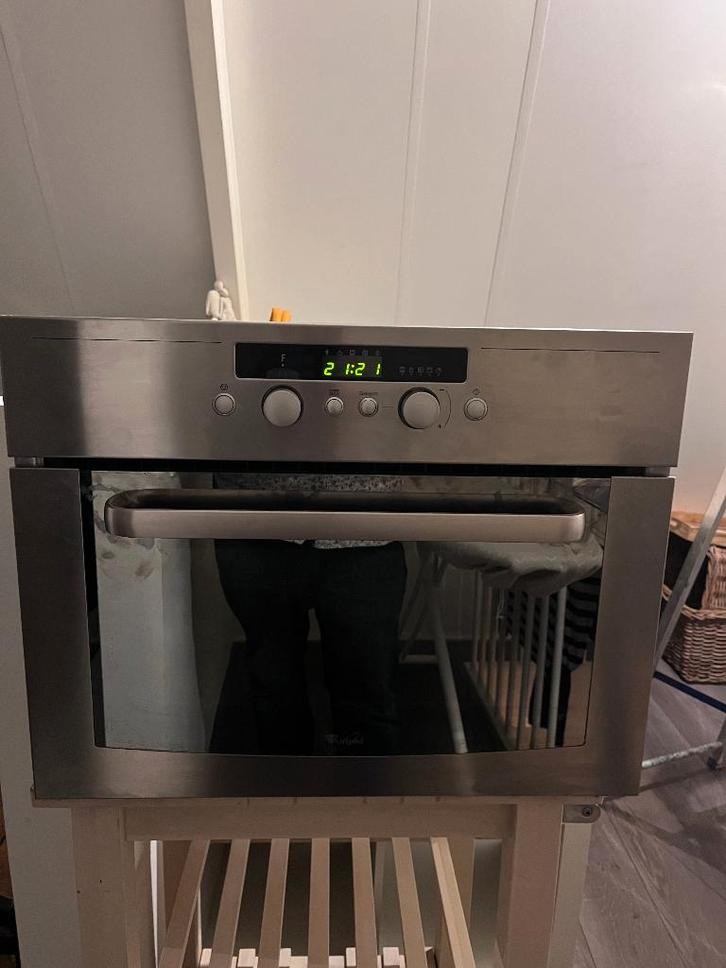 Whirpool combi magnetron, Witgoed en Apparatuur, Ovens, Gebruikt, Inbouw, Oven met grill, 45 tot 60 cm, 45 tot 60 cm, Hete lucht