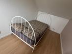 Twijfelaar 120x200, Huis en Inrichting, Slaapkamer | Bedden, Ophalen, Gebruikt, Wit, Twijfelaar