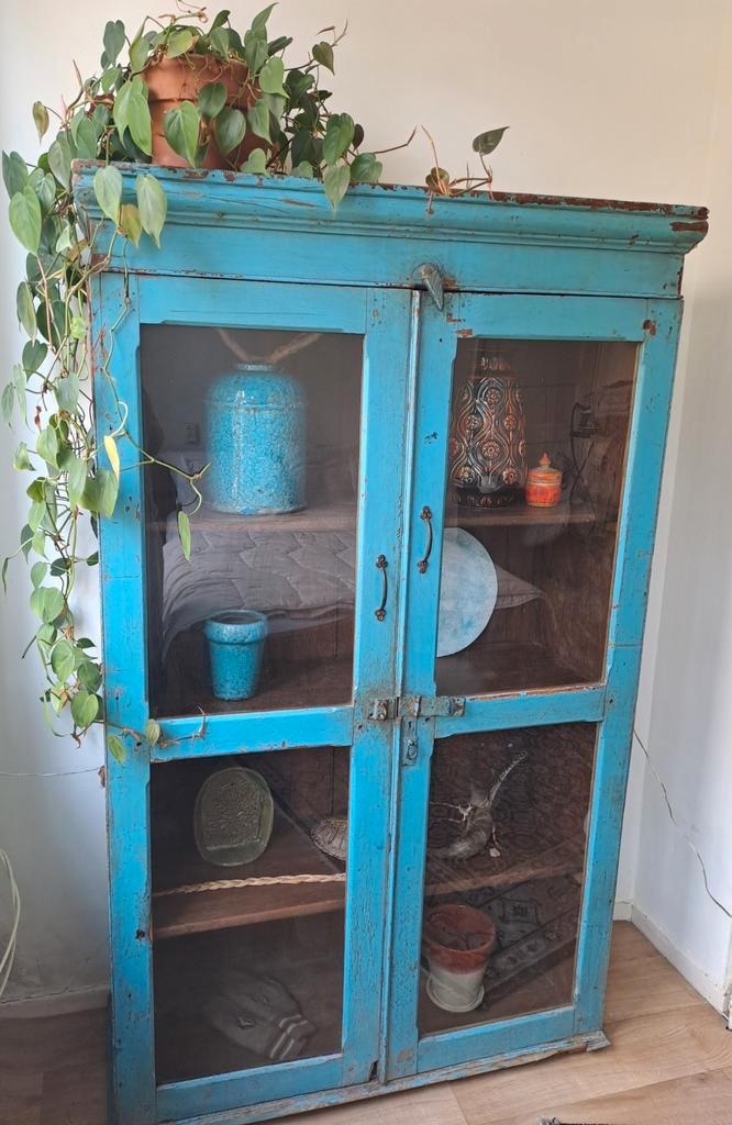 Vintage Indiase houten kast in zeer goede staat!, Antiek en Kunst, Antiek | Meubels | Kasten, Ophalen