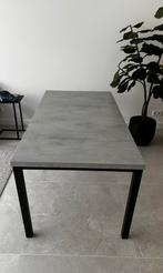 Eettafel eetkamertafel betonlook, melamine 180x90, Huis en Inrichting, Tafels | Eettafels, Ophalen, 50 tot 100 cm, Zo goed als nieuw