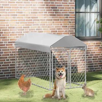 Hondenkennel voor buiten met dak 200x100x125 cm beschikbaar voor biedingen