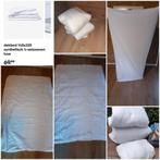 Set beddengoed voor extra lang bed/ boxspring, Ophalen of Verzenden, Zo goed als nieuw, Eenpersoons, Wit