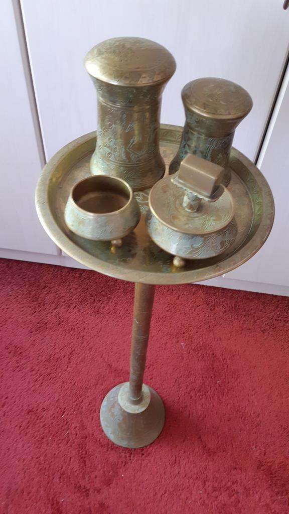 Messing rookset, Antiek en Kunst, Antiek | Koper en Brons, Ophalen