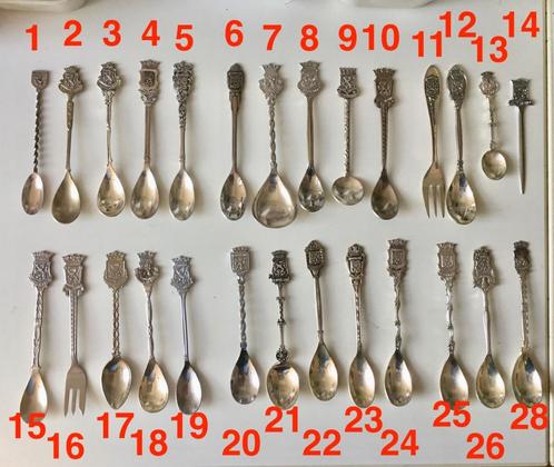 wapen lepeltjes Nederland, 2 euro per stuk zie omschr., Verzamelen, Overige Verzamelen, Ophalen of Verzenden