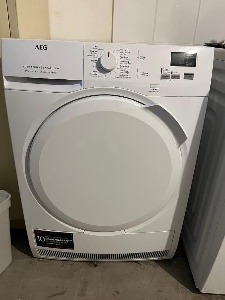 Dryer AEG ProSense T6DBC482 - Zo goed als nieuw!, Witgoed en Apparatuur, Wasdrogers, Gebruikt, Condens, Bovenlader, 8 tot 10 kg