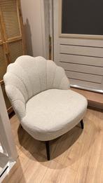 Schelpen stoel boucle, Huis en Inrichting, Fauteuils, Ophalen, Zo goed als nieuw