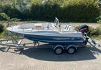 Quicksilver 500 commander console boot, Watersport en Boten, Benzine, Buitenboordmotor, Polyester, Zo goed als nieuw