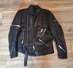 Zwart leren bikerjack van Hein Gericke, maat XL/54, Kleding | Heren, Zwart, Maat 56/58 (XL), Ophalen of Verzenden, Zo goed als nieuw