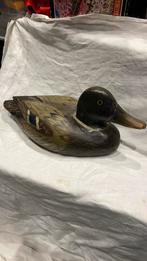 Antieke oude houten lok eend, Antiek en Kunst, Ophalen of Verzenden
