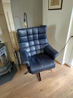 Luxe leren fauteuil, Huis en Inrichting, Ophalen, Zo goed als nieuw