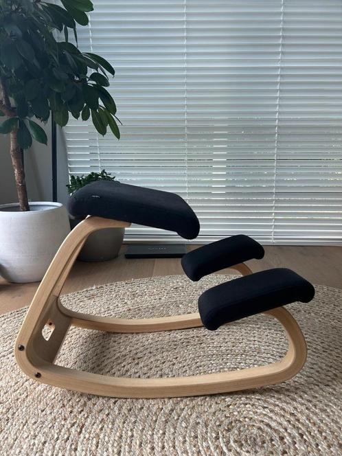 Ergonomische bureaustoel Varier, Huis en Inrichting, Stoelen, Nieuw, Eén, Hout, Stof, Zwart, Ophalen