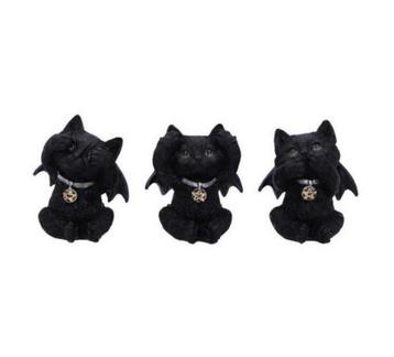 3 Wijze Vampuss Katjes - Horen, Zien, Zwijgen - 9cm beschikbaar voor biedingen