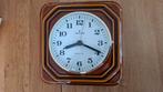 Junghans Keramische Keukenklok Bruin Vintage, Ophalen of Verzenden, Gebruikt, Analoog, Wandklok