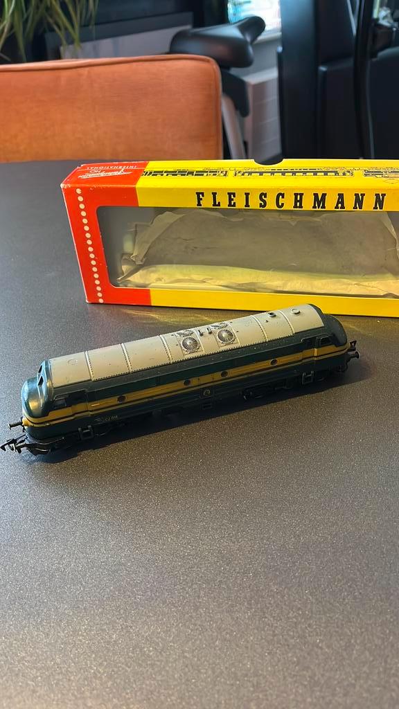 Fleischmann diesel loc 4270 SNCB in ovp., Hobby en Vrije tijd, Modeltreinen | H0, Gebruikt, Locomotief, Gelijkstroom, Fleischmann