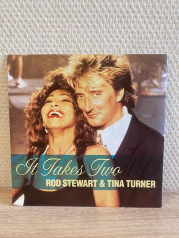 Rod Stewart & Tina Turner - it takes two 7inch hot legs beschikbaar voor biedingen