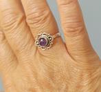 925 zilveren ring met natuurlijke Amethist steen, O.T., Paars, Nieuw, Ophalen of Verzenden