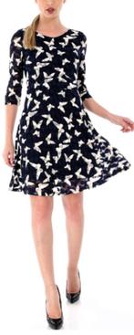 5. Prachtige jurk met vlinderprint – maat 40 (z), Kleding | Dames, Maat 38/40 (M), Blauw, Ophalen of Verzenden, Zo goed als nieuw
