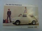 Fiat 500 club Nederland - Kalender 2002, Verzenden, Zo goed als nieuw, Overige merken
