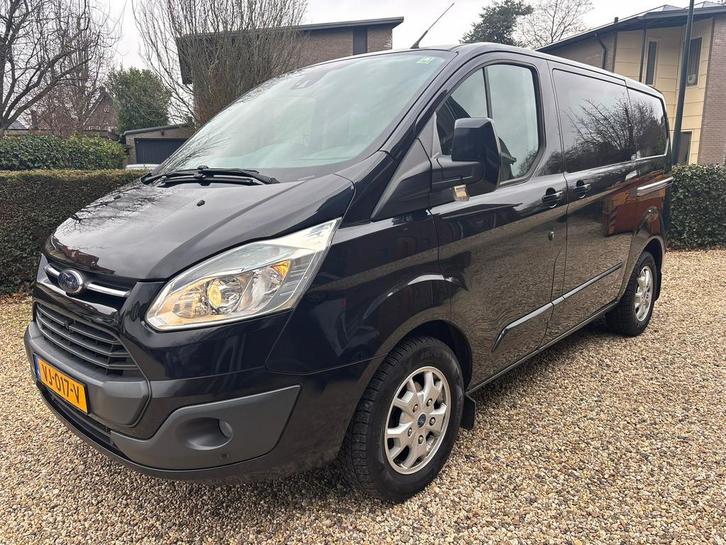 Ford Transit Custom 2.2 Tdci 92KW | DUBBEL CAB | LEER |, Auto's, Bestelauto's, Bedrijf, Te koop, ABS, Achteruitrijcamera, Airbags
