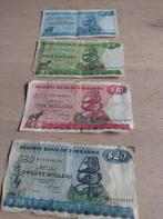 Zimbabwe Biljetten Set - 2, 5, 10, 20 Dollar, Ophalen of Verzenden