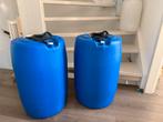 Blauwe kunststof vaten, 75 tot 150 liter, Ophalen, Gebruikt, Kunststof