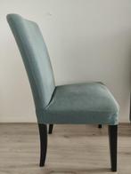 2 turquoise tafelstoelen, Huis en Inrichting, Stoelen, Ophalen, Hout, Gebruikt, Twee