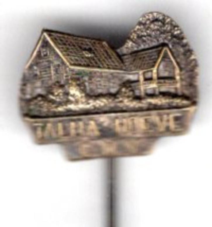 C.N.V. Thalma Hoeve zilverkleurig speldje ( D_071a ), Verzamelen, Speldjes, Pins en Buttons, Speldje of Pin, Stad of Land, Verzenden