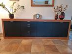Mooi Pastoe dressoir L-serie in zwart/kersen, Huis en Inrichting, Ophalen, Gebruikt, 25 tot 50 cm, 200 cm of meer