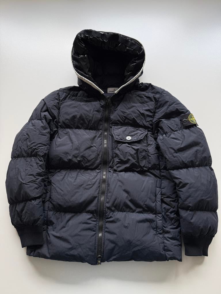 Stone island naslan watro down jas s, Ophalen of Verzenden, Zo goed als nieuw, Maat 46 (S) of kleiner, Blauw