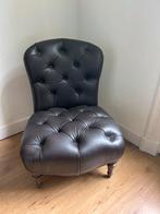 Unieke antieke leren fauteuil, Ophalen, Gebruikt, Minder dan 75 cm, 50 tot 75 cm