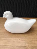 Mooi groot wit beeld van een eend, Verzamelen, Beelden en Beeldjes, Ophalen of Verzenden, Zo goed als nieuw, Dier