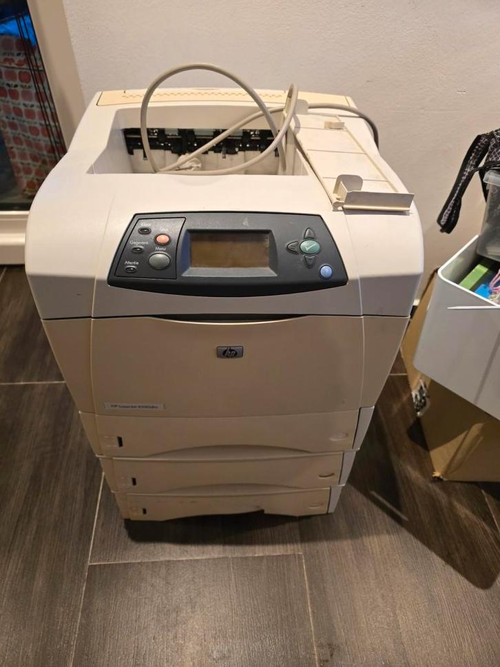 HP Laserprinter HP laserjet 4350dtn - Dubbelzijdig & Netwerk, Computers en Software, Printers, Gebruikt, Ophalen of Verzenden
