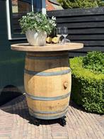 Whiskyvat Wijnvat met wielen Statafel Bartafel Terrastafel, Tuin en Terras, Regentonnen, 150 liter of meer, Ophalen, Nieuw, Hout