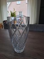 Zuiver kristallen vaas 2,8kg, Huis en Inrichting, Woonaccessoires | Vazen, Overige kleuren, Ophalen of Verzenden, Minder dan 50 cm