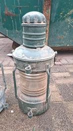 Oude Scheepslantaarns met montageplaten, Verzamelen, Scheepvaart, Ophalen, Gebruikt