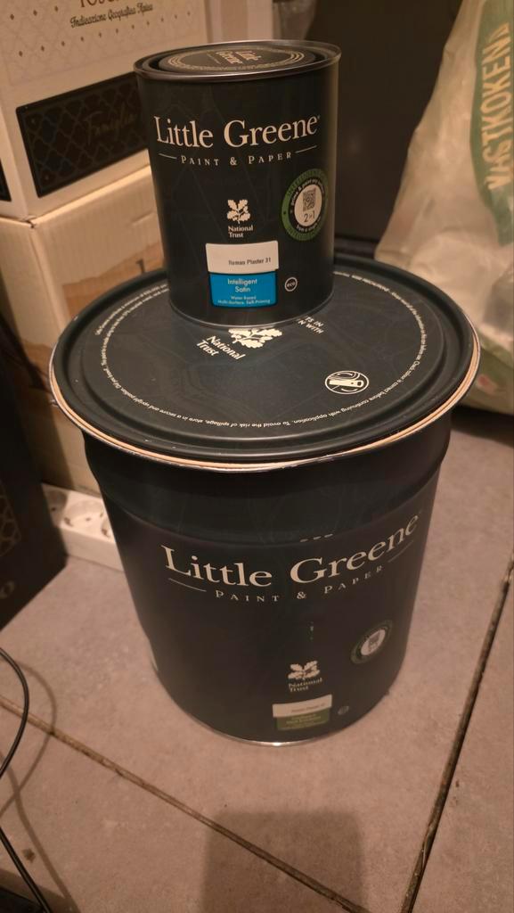 Little Greene Verf & Lak - Roman Plaster - Nieuw!, Doe-het-zelf en Verbouw, Verf, Beits en Lak, Nieuw, Verf, 10 tot 15 liter, Beige