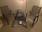 6 tuinstoelen Chaise de Jardin, Tuin en Terras, Ophalen, Zo goed als nieuw, Metaal, Stapelbaar
