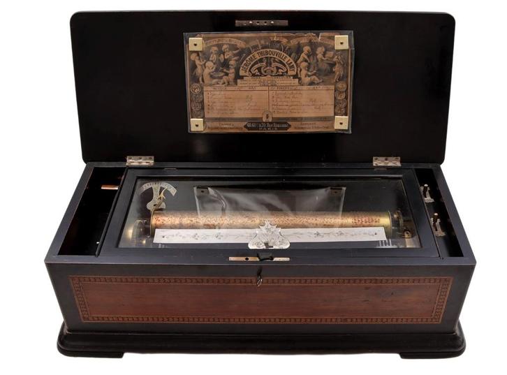Cilinder Muziekdoos Speeldoos Jérôme Thibouville-Lamy 66 cm., Antiek en Kunst, Antiek | Woonaccessoires, Ophalen of Verzenden
