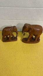 Houtsnijwerk beeldjes olifant, Ophalen of Verzenden