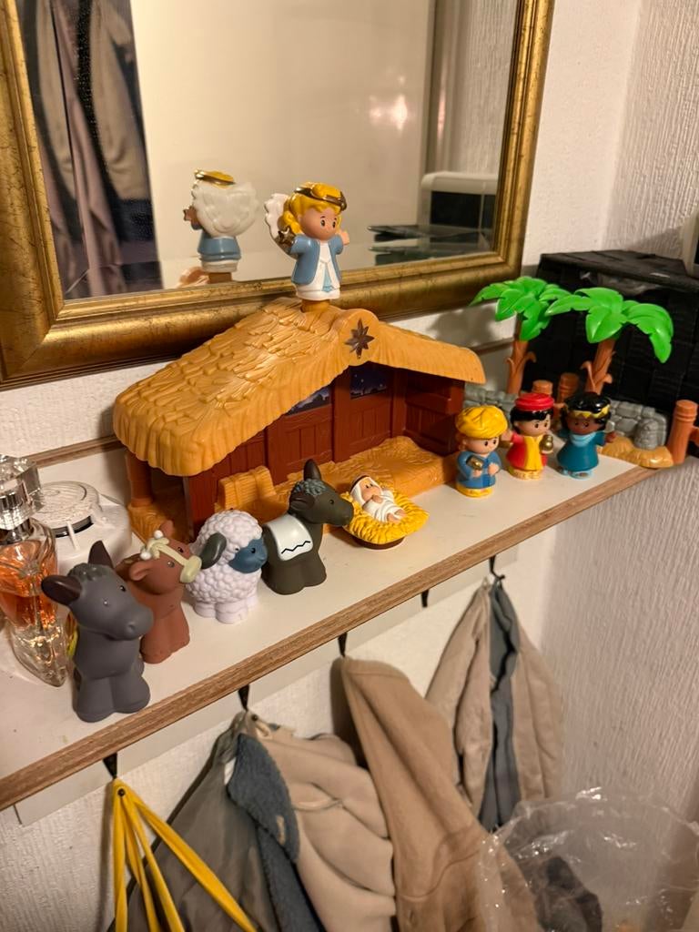 little people stal (kerst), Kinderen en Baby's, Speelgoed | Fisher-Price, Ophalen of Verzenden, Zo goed als nieuw, Speelset