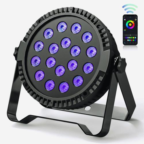 DJLicht 60W RGBW 3 in 1 led par 18x3 APP bediening, Geluidgestuurd, ., Nieuw, Ophalen of Verzenden