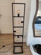 Vloerlamp industrieel metaal zwart incl 4 lichtbronnen, Huis en Inrichting, Lampen | Vloerlampen, Ophalen, Gebruikt, 100 tot 150 cm
